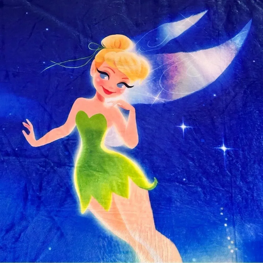 Disney Tinker Bell soft throw blanket 38” x 52”